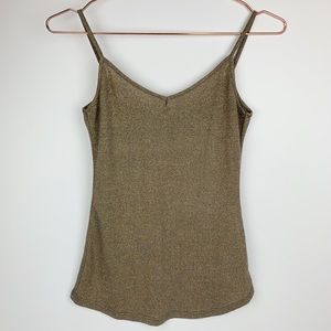 Miss Me Shimmer Spaghetti Strap Tank‎